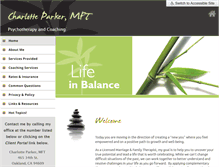 Tablet Screenshot of charlotteparkermft.com